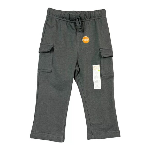 3 Jumping Beans Baby Infant Boys French Terry Cargo Pants Size 12-18M Black Gray - Picture 6 of 12